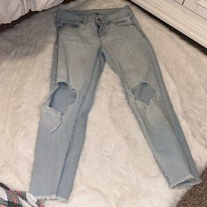 light blue jeans